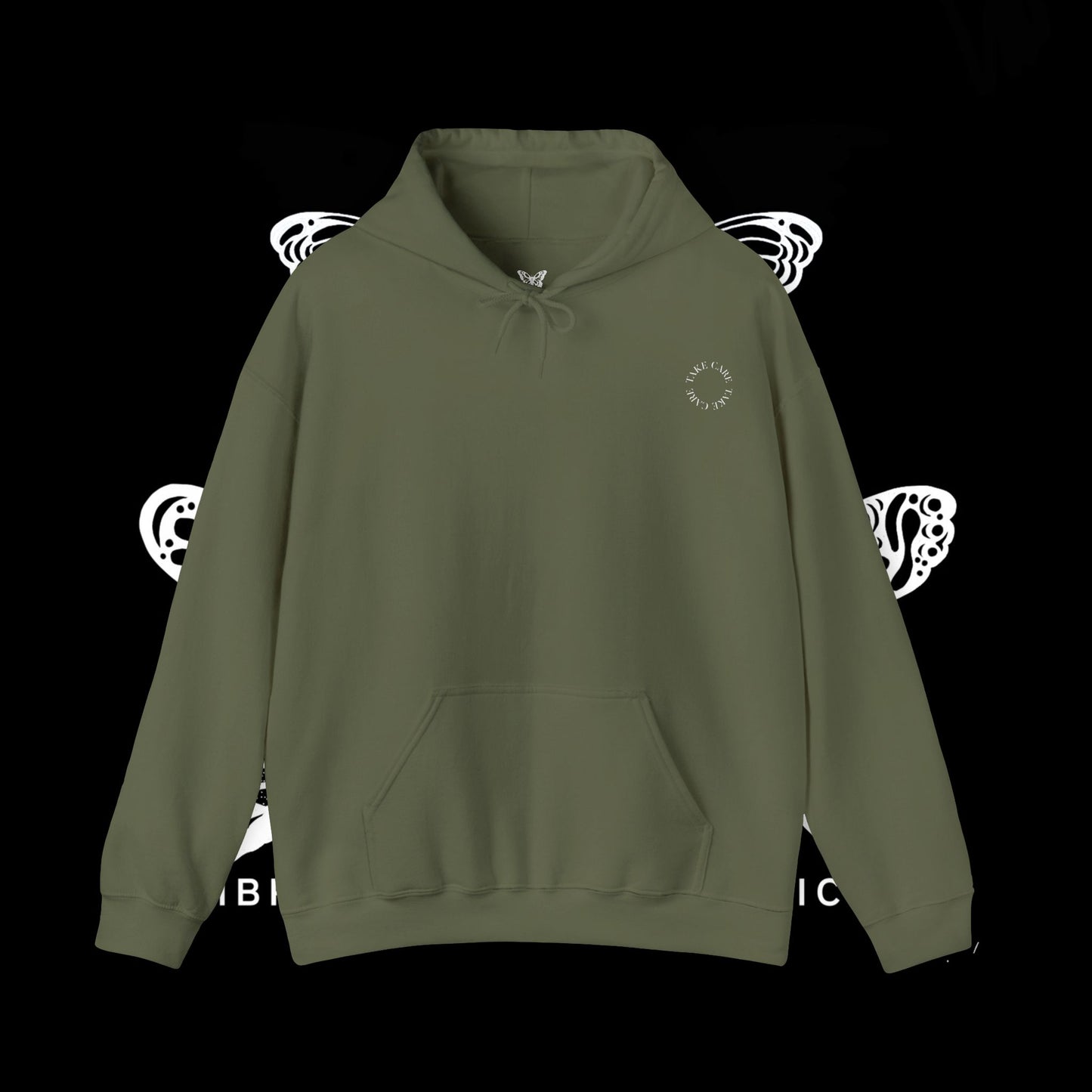 Military Green Take Care Hoodie